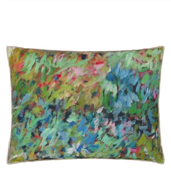 Foret Impressionniste Forest Cotton Cushion - Image 2