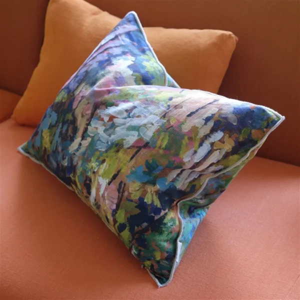 Foret Impressionniste Forest Cotton Cushion - Image 5