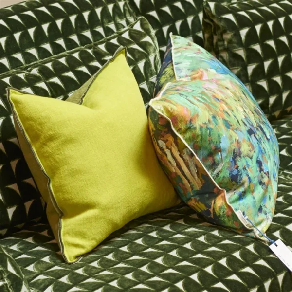 Foret Impressionniste Forest Cotton Cushion - Image 7