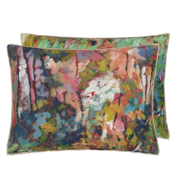 Foret Impressionniste Forest Cotton Cushion